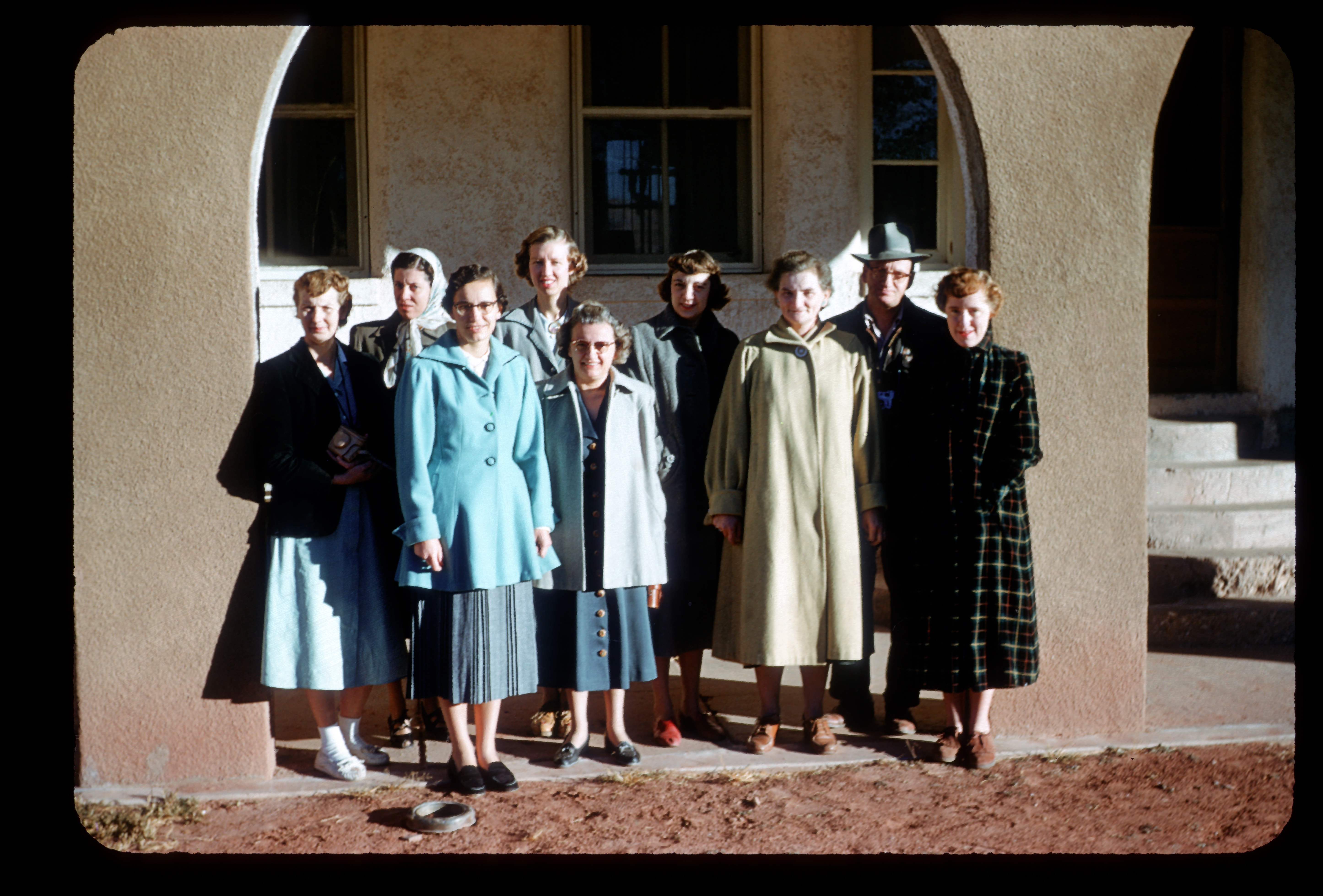Win and other teachers stand for a group photo in Zuni