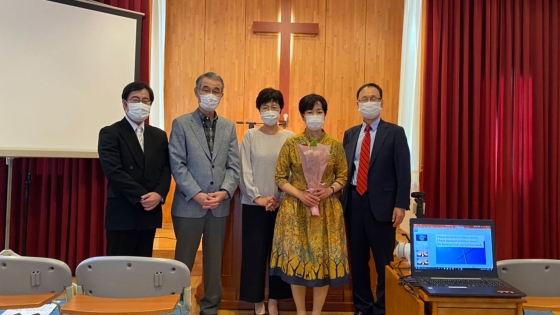 Mrs. Noguchi, your Resonate missionaries, and other church leaders after Mrs. Noguchi's baptism