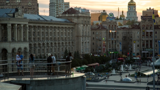 Buildings in Kyiv, Ukraine