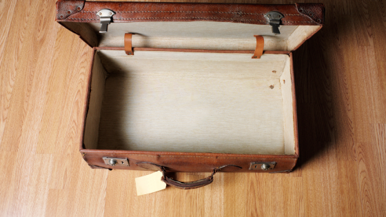 Empty suitcase