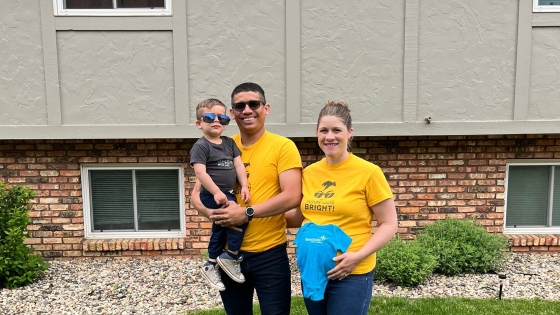 Raul and Adrianna Herrera with their son 