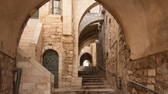 An archway in Jerusalem