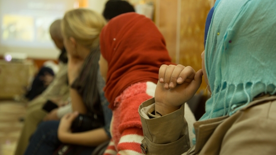 Women worshiping in the Middle East. 