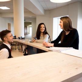 Students chatting