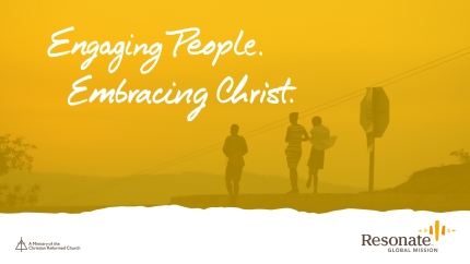 Engaging People Embracing Christ Background
