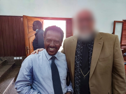 Resonate missionary and one of his friends in Sudan