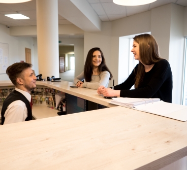 Students chatting