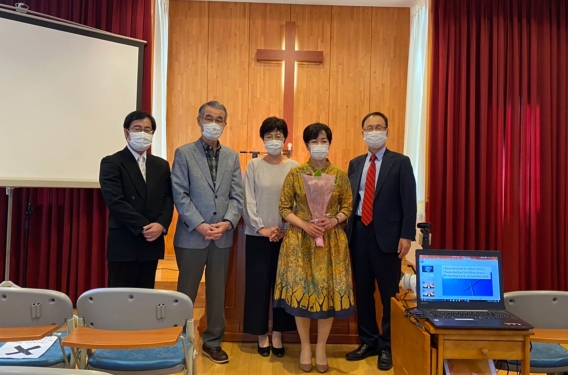 Mrs. Noguchi and Missionaries Mrs. Noguchi, your Resonate missionaries, and other church leaders after Mrs. Noguchi's baptism