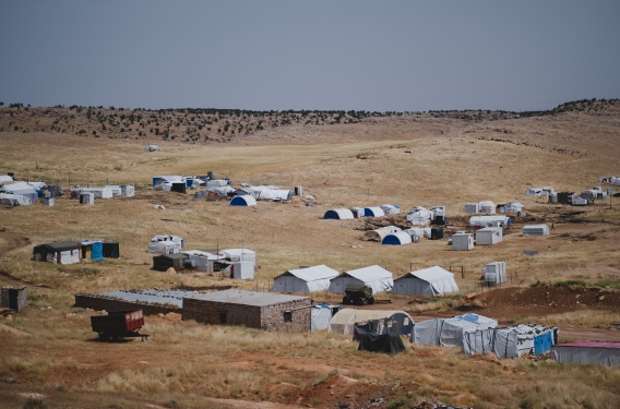 Refugee Camp Middle East A refugee camp in the Middle East
