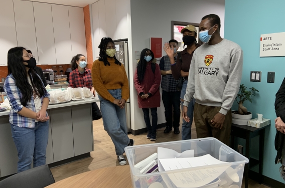 Students who are part of Campus Ministry at the University of Calgary